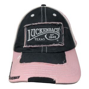 Luckenbach Texas Strapback Mesh Back Trucker Hat Multi OSFM Colorblock
